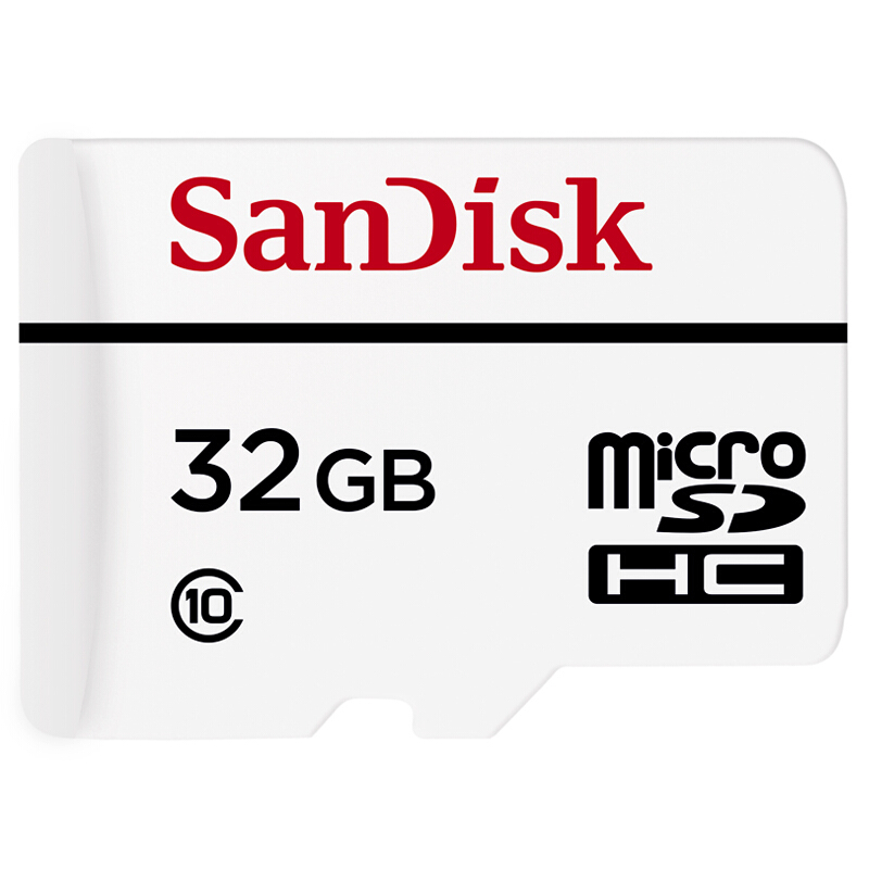 闪迪(sandisk) 32gb 行车记录仪高度耐用视频监控micro sdhc存储卡 tf