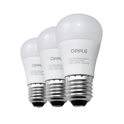 OPPLE欧普照明心悦系列E27灯头LED球泡 白光 6W