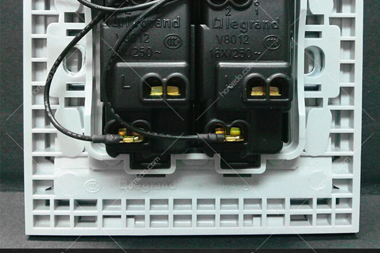 tcl罗格朗legrand 美点系列 二开单控带灯开关 双联单控带led指示灯