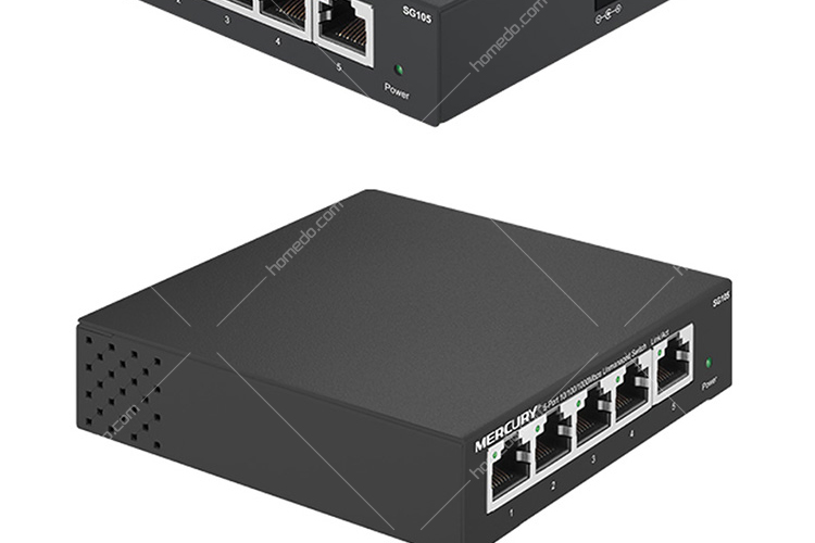 水星(mercury)sg105 钢壳5口千兆交换机