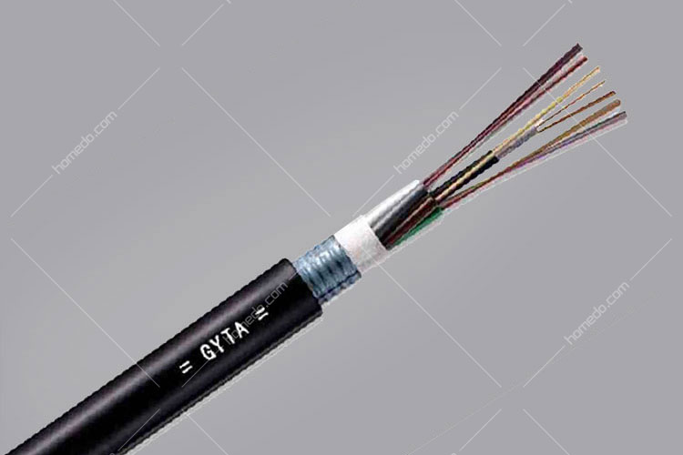 沪菲gyta室外型铠装24芯单模光缆 黑色 1000m/盘 定制