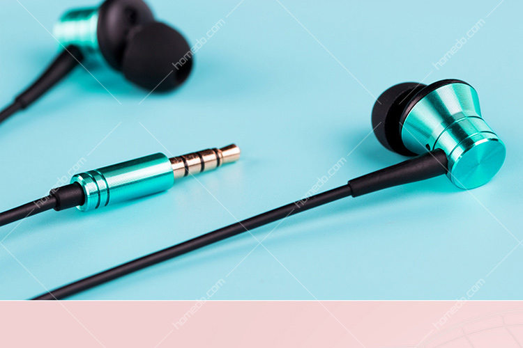 1more万魔 e1009风尚版活塞耳机入耳式手机魔音线控 湖水蓝