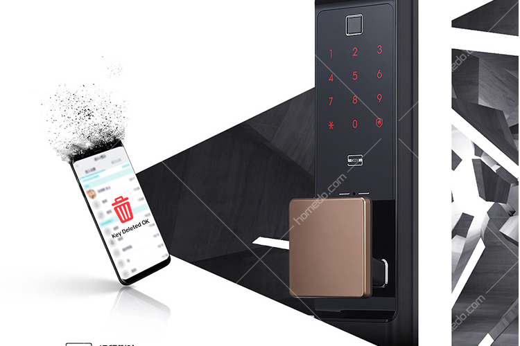 三星(samsung)dr708 智能锁指纹锁 物联网远程app解锁 云锁