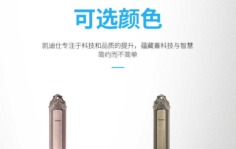 凯迪仕(kaadas)6002 指纹密码锁 家用防盗门锁 智能锁电子锁别墅门锁