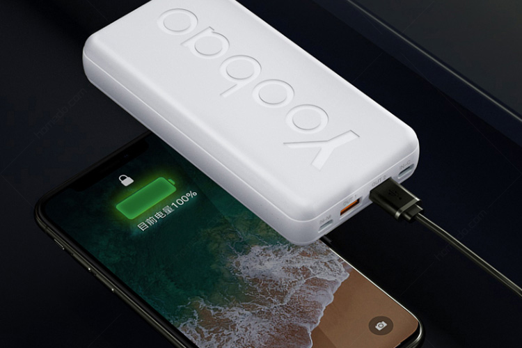 羽博(yoobao)yb-20t 充电宝20000毫安移动电源 白色