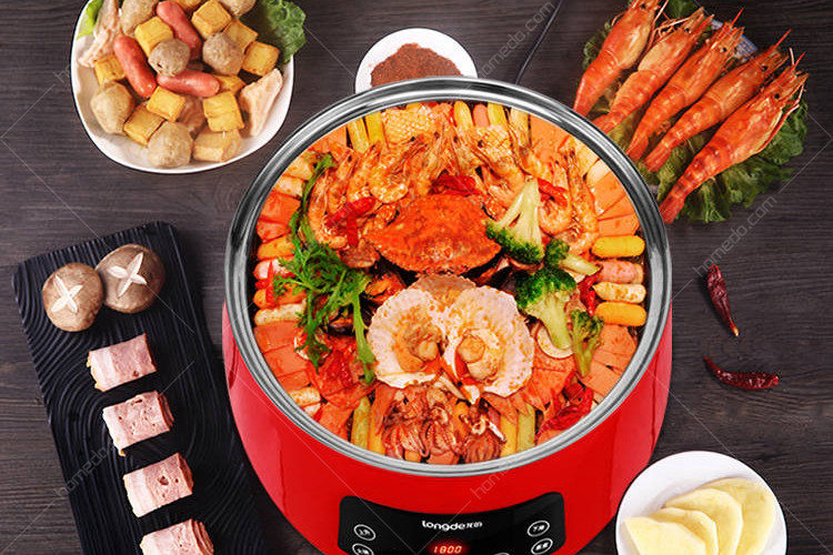 龙的ld-hg180s 电火锅 智能升降火锅家用大容量电热锅