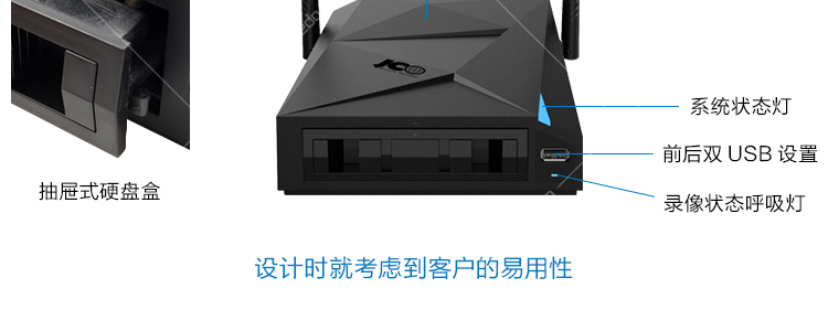 捷高天纵130万4路无线监控套装 不含硬