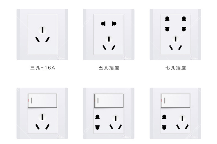 商品編號:100241432 規格:16a三孔 顏色:白色 類型:插座面板 尺寸:86