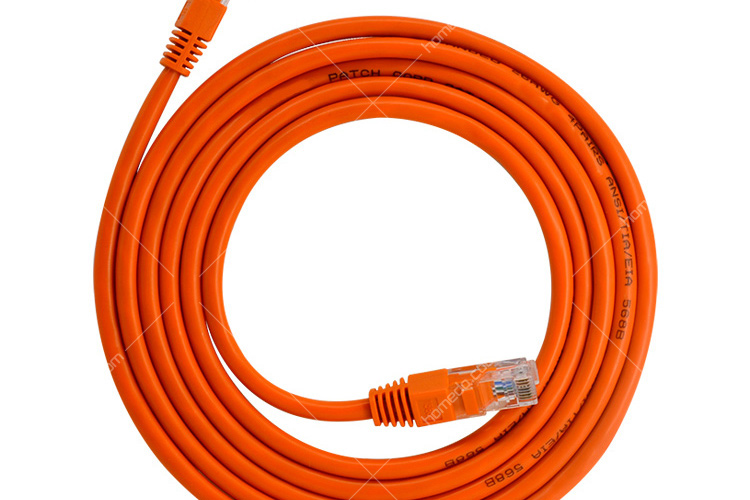 礼嘉lj-5100 超五类非屏蔽无氧铜网线跳线 橙色 10米