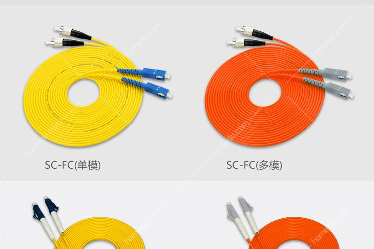 艾迪康(itcom)lc-st 多模单芯电信级光纤跳线 3米 橙色