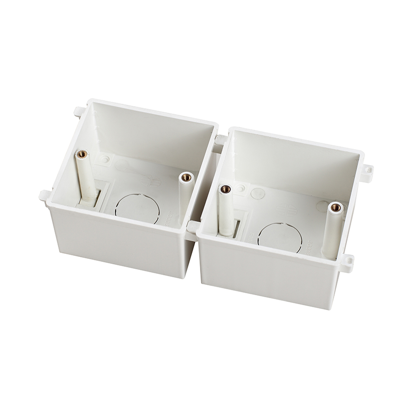 日丰(rifeng)f20 pvc扣式暗装开关盒-77*77*50iia(白)pvc硬质聚氯乙烯