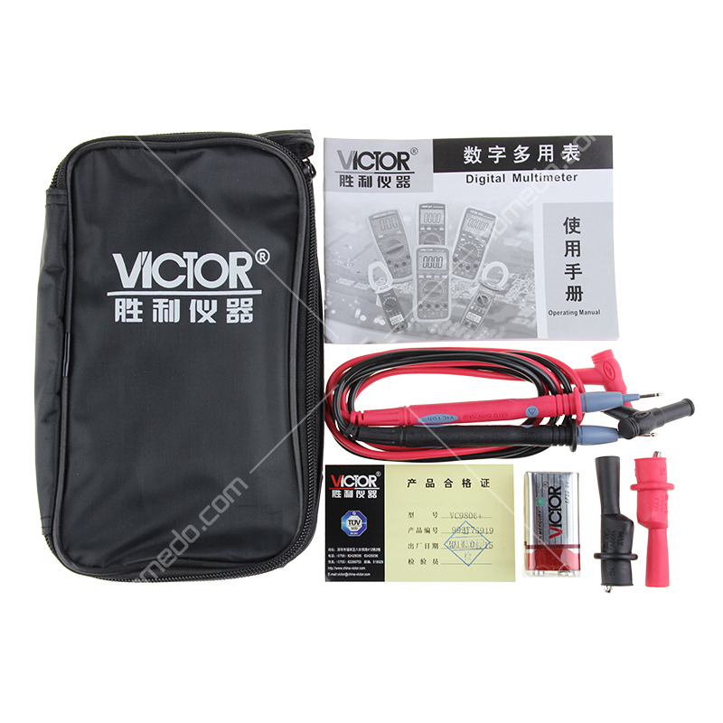 胜利仪器VICTOR 数字万用表VC9806+ 4位半高精度<em style='color:red'>多用</em>表 频率 带背光 新款图片