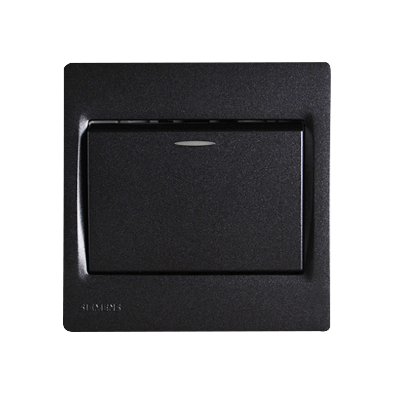 西门子(SIEMENS)灵动Vega系列一位双控带荧光<em style='color:red'>开关</em><em style='color:red'>金属</em>黑图片