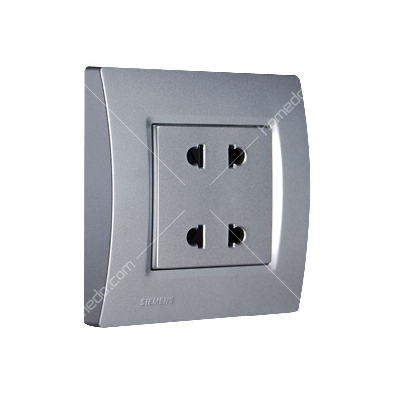 西门子(SIEMENS)灵动Vega系列<em style='color:red'>10A</em><em style='color:red'>四孔</em><em style='color:red'>插</em>座金属银图片
