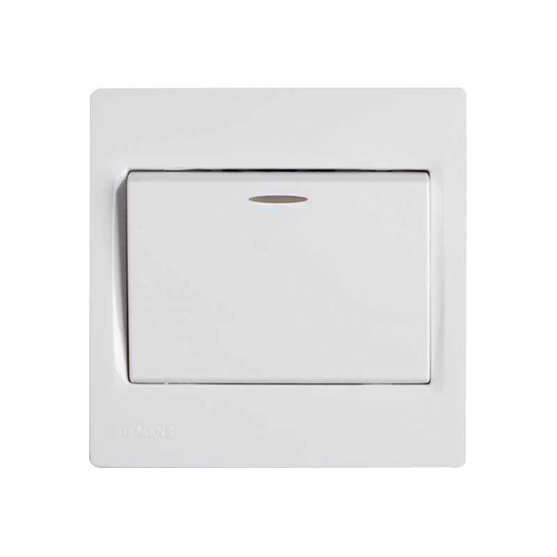 西门子(SIEMENS)灵动Vega系列<em style='color:red'>一位</em><em style='color:red'>单控带荧光开关</em>雅白色图片