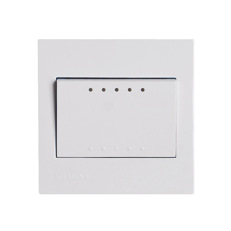 西门子(SIEMENS)灵致azio系列一位<em style='color:red'>双</em>控带LED<em style='color:red'>开关</em>雅<em style='color:red'>白色</em>图片