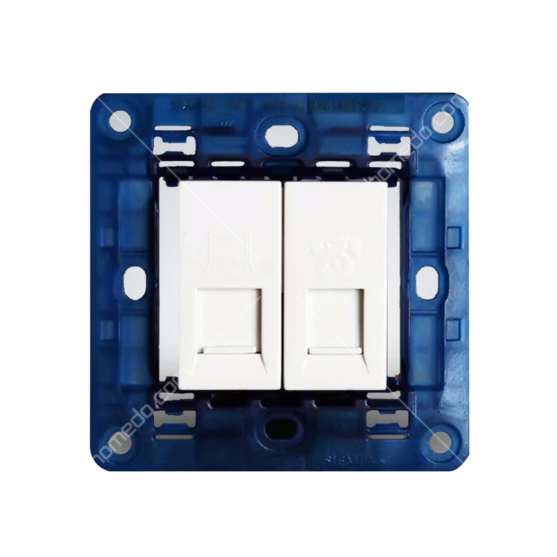西门子(SIEMENS)灵致azio系列<em style='color:red'>电话</em><em style='color:red'>电脑插</em>二合一雅白色图片