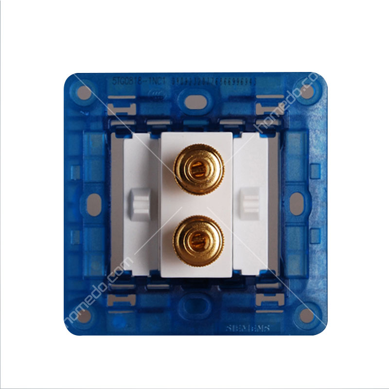 西门子(SIEMENS)<em style='color:red'>灵致</em>azio系列<em style='color:red'>双接线柱</em><em style='color:red'>音响插座</em>雅白色图片