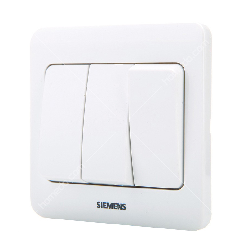 西门子(SIEMENS)远景Vista系列<em style='color:red'>三位</em><em style='color:red'>双控开关</em>雅白色图片