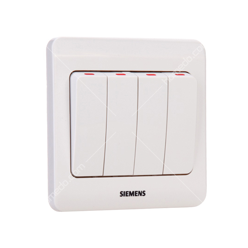 西门子(SIEMENS)远景Vista系列<em style='color:red'>四位</em><em style='color:red'>单控开关</em>雅白色图片