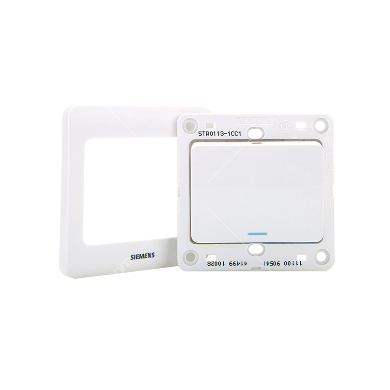 西门子(SIEMENS)远景Vista系列<em style='color:red'>一位</em><em style='color:red'>单控带荧光开关</em>雅白色图片