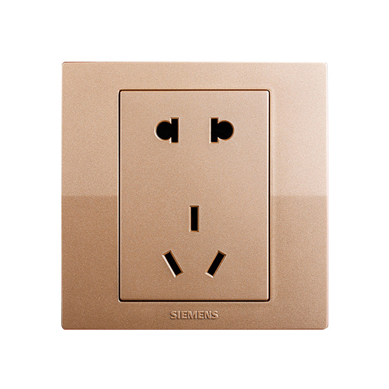 西门子(SIEMENS)悦动lavie系列<em style='color:red'>10</em>A<em style='color:red'>五孔插座</em><em style='color:red'>香槟金</em>图片
