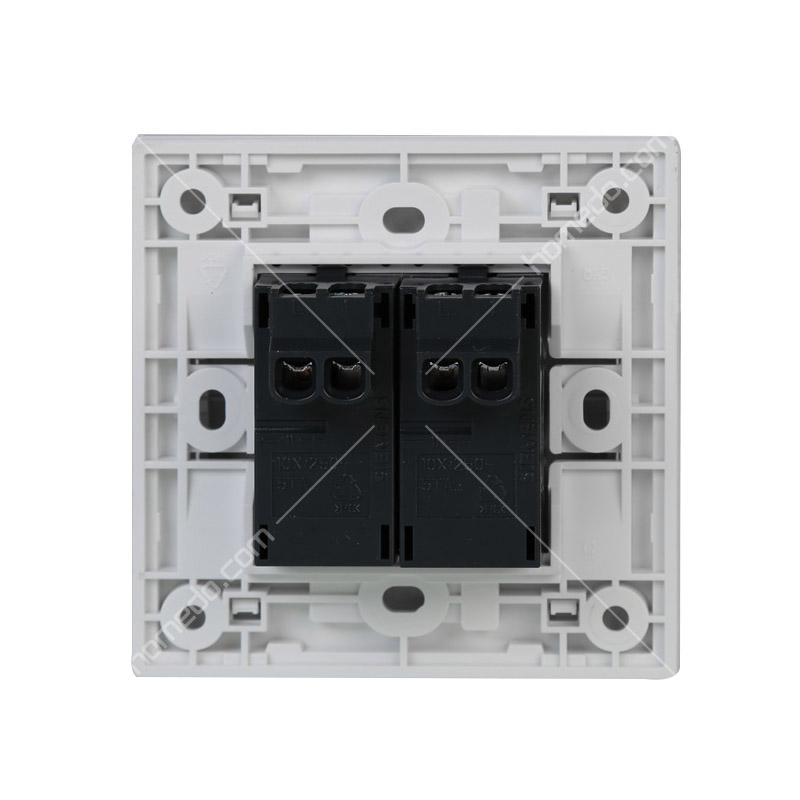 西门子(SIEMENS)悦动lavie系列<em style='color:red'>二位</em><em style='color:red'>单控带荧光开关</em>雅白色图片