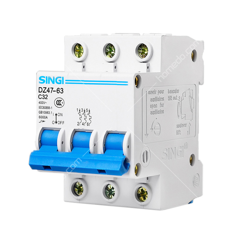 singi信基伟业dz47-63系列c型空气开关2p40a