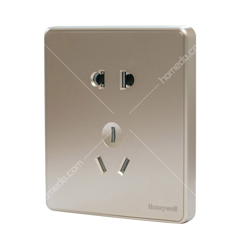 霍尼韦尔(HONEYWELL)HU1023 优雅系列<em style='color:red'>开关插座</em> 优雅金<em style='color:red'>10A</em><em style='color:red'>五孔</em>插图片