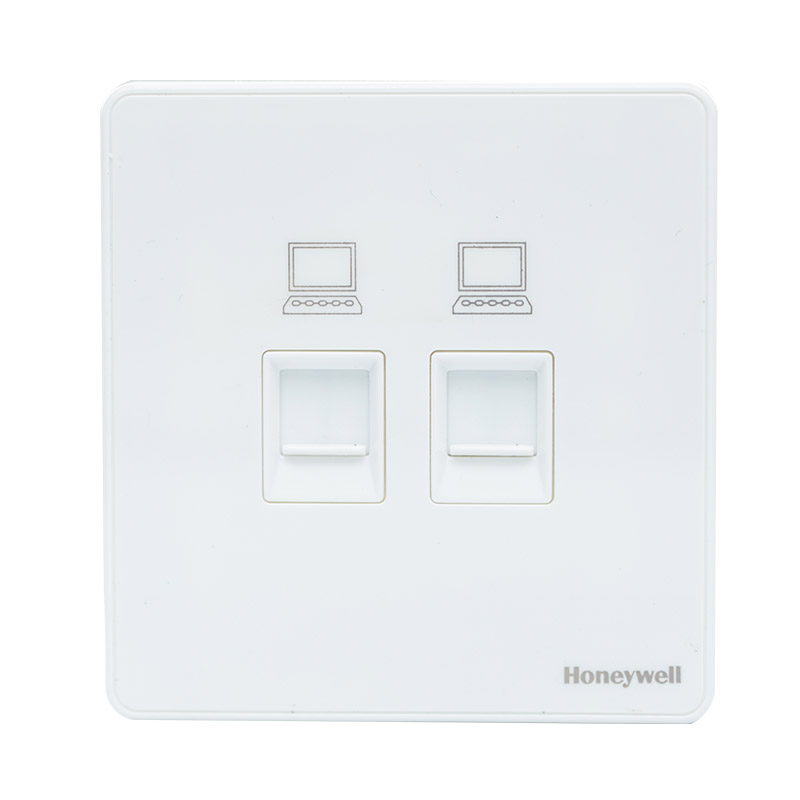 霍尼韦尔(HONEYWELL)HUDN/2 优雅系列开关插座 雅<em style='color:red'>白色</em>二位<em style='color:red'>电脑插</em>图片