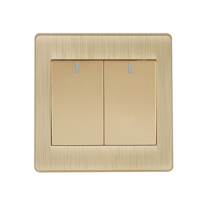 西顿电工(CDN)i3系列<em style='color:red'>开关</em>插座3D拉丝香槟金<em style='color:red'>二位</em><em style='color:red'>多控</em><em style='color:red'>10A250V</em>大跷板<em style='color:red'>开关</em> i3-K024图片