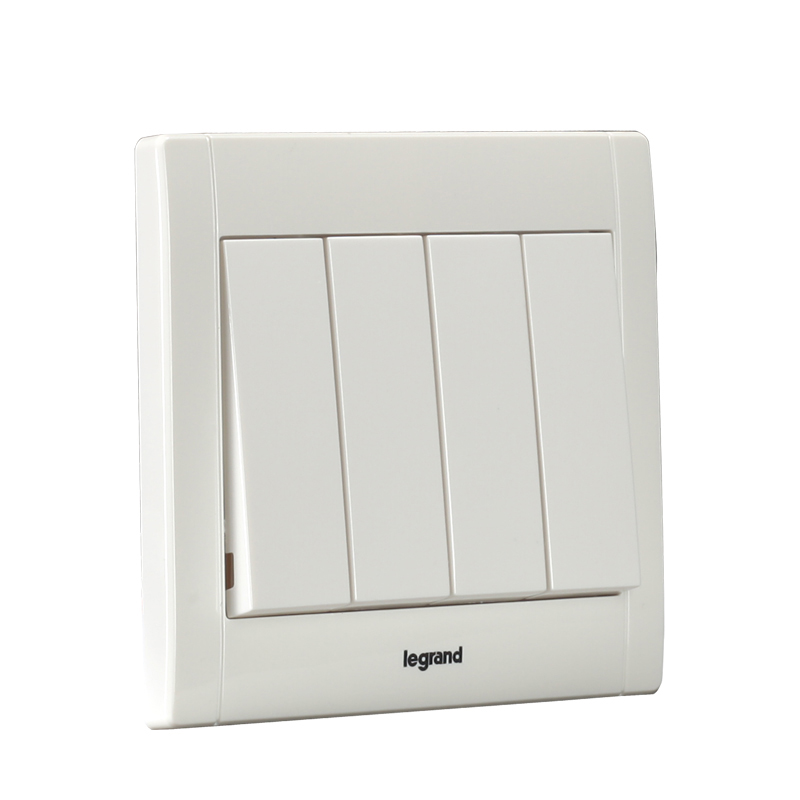 罗格朗(legrand)美涵系列白色X<em style='color:red'>四位</em><em style='color:red'>单控</em>_10A<em style='color:red'>开关</em> ERN34/1/2D图片