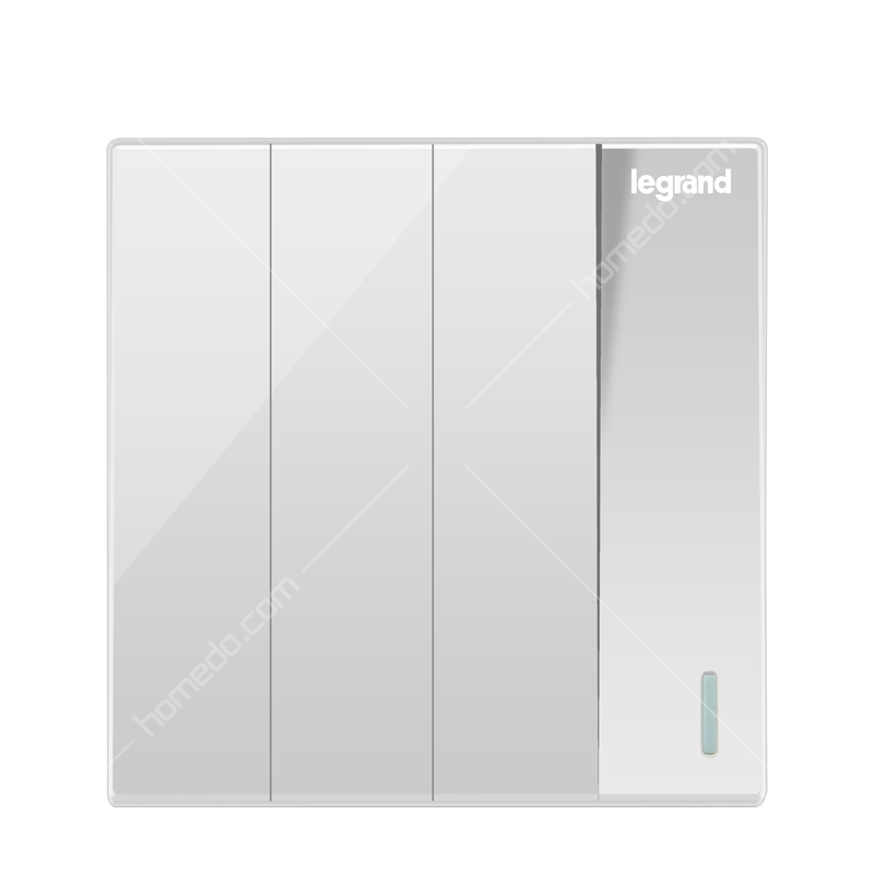 羅格朗(legrand)仕典系列玉蘭白K8<em style='color:red'>四位</em><em style='color:red'>雙控開關</em>(帶熒光)K8/34/2/3DE圖片