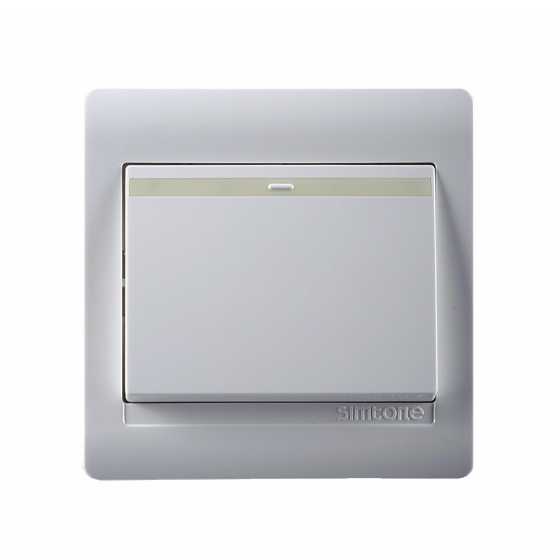 西蒙电气(SIMON)G51012BTY 一位<em style='color:red'>双路</em><em style='color:red'>琴键开关</em><em style='color:red'>带荧光</em><em style='color:red'>指示</em>图片