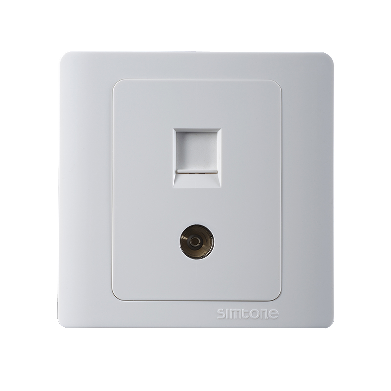 西蒙电气(SIMON)G55302S 电<em style='color:red'>视</em><em style='color:red'>信息插座</em>图片