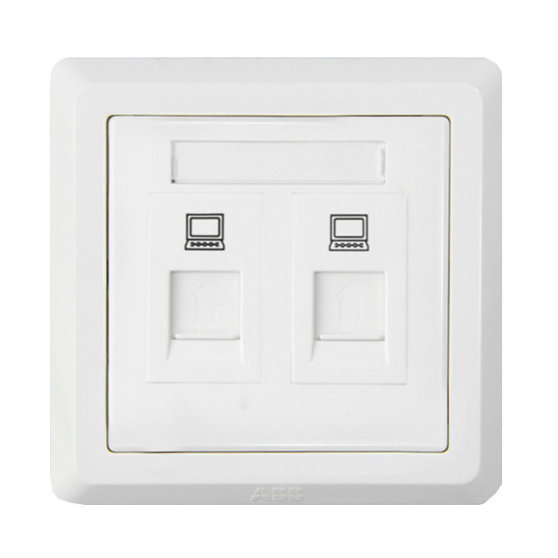 ABB 德逸系列开关<em style='color:red'>插座</em> 白色<em style='color:red'>二位</em><em style='color:red'>八芯</em><em style='color:red'>电脑插座</em><em style='color:red'>超五类</em>RJ45 AE332图片