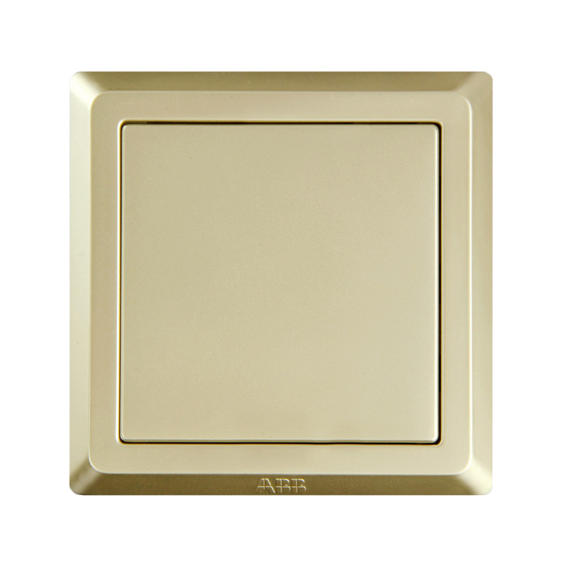 ABB 德逸系列<em style='color:red'>开关插座</em> 金色单连空白面<em style='color:red'>板</em> AE504-PG图片