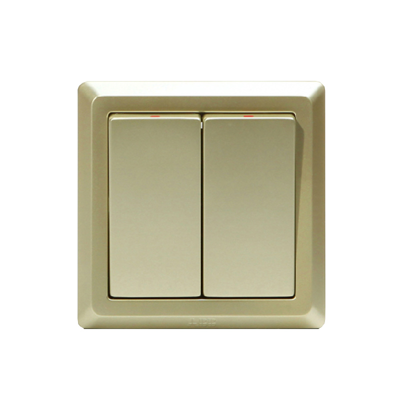ABB 德逸系列<em style='color:red'>开关</em>插座 金色<em style='color:red'>二位</em><em style='color:red'>单控开关</em><em style='color:red'>10AX</em> AE102-PG图片