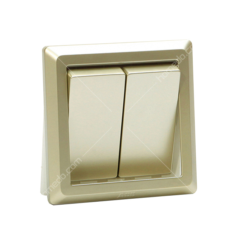ABB 德逸系列<em style='color:red'>开关</em>插座 金色<em style='color:red'>二位</em><em style='color:red'>双控开关</em><em style='color:red'>10A</em>X AE106-PG图片