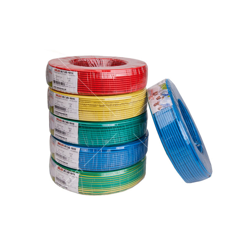 德力西(delixi) rv1.5 单芯软电线铜芯绝缘电线 绿色 100米/卷定制