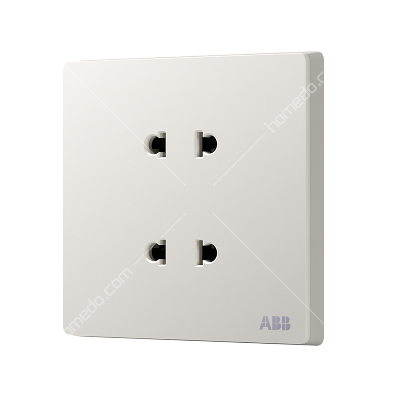 ABB 轩致系列开关<em style='color:red'>插</em>座 雅白色<em style='color:red'>四孔</em><em style='color:red'>插</em>座 <em style='color:red'>10A</em> AF212图片