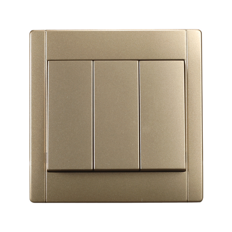 罗格朗(legrand)美涵<em style='color:red'>三开单控</em>10AX<em style='color:red'>开关</em>烁金 ERN33/1/2A-C2图片
