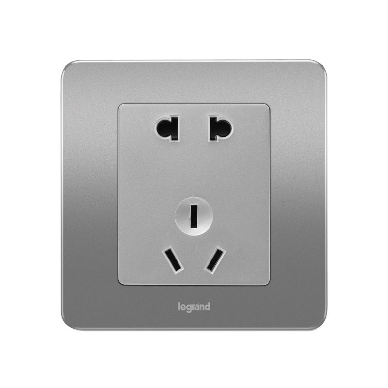 罗格<em style='color:red'>朗</em>(legrand)逸典醇砂钢连体二三10A<em style='color:red'>插座</em> V8/426/10USL图片