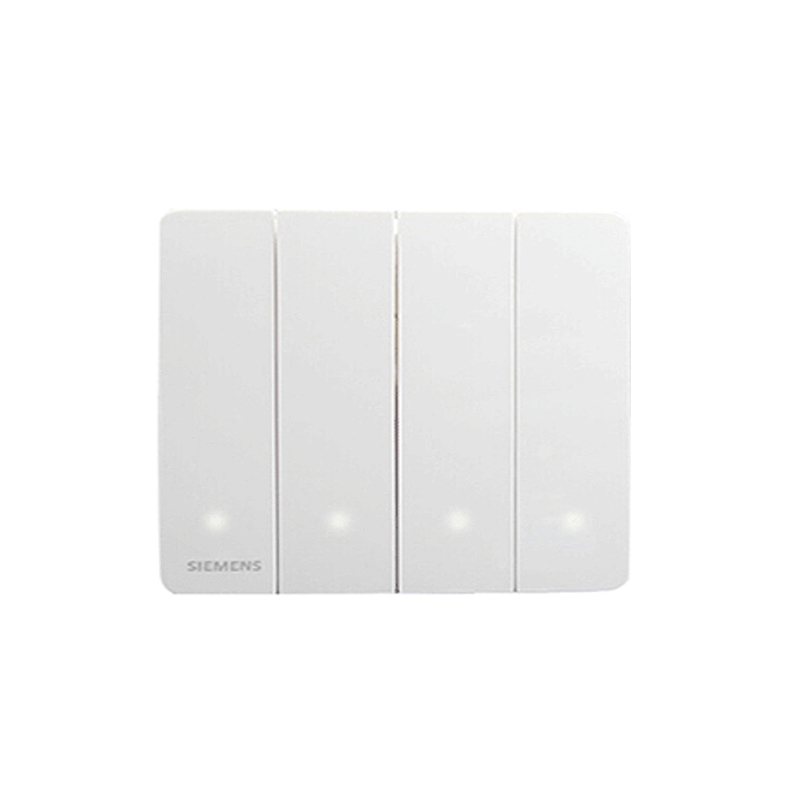 西门子(SIEMENS)睿致系列象牙白 <em style='color:red'>四开</em>单控带LED<em style='color:red'>开关</em>图片