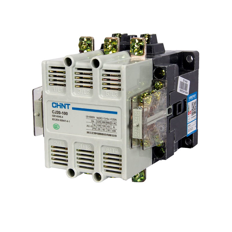 CHNT正泰CJ20交流接触器100A 220V 辅助触头<em style='color:red'>二</em><em style='color:red'>常开二</em><em style='color:red'>常闭</em>图片
