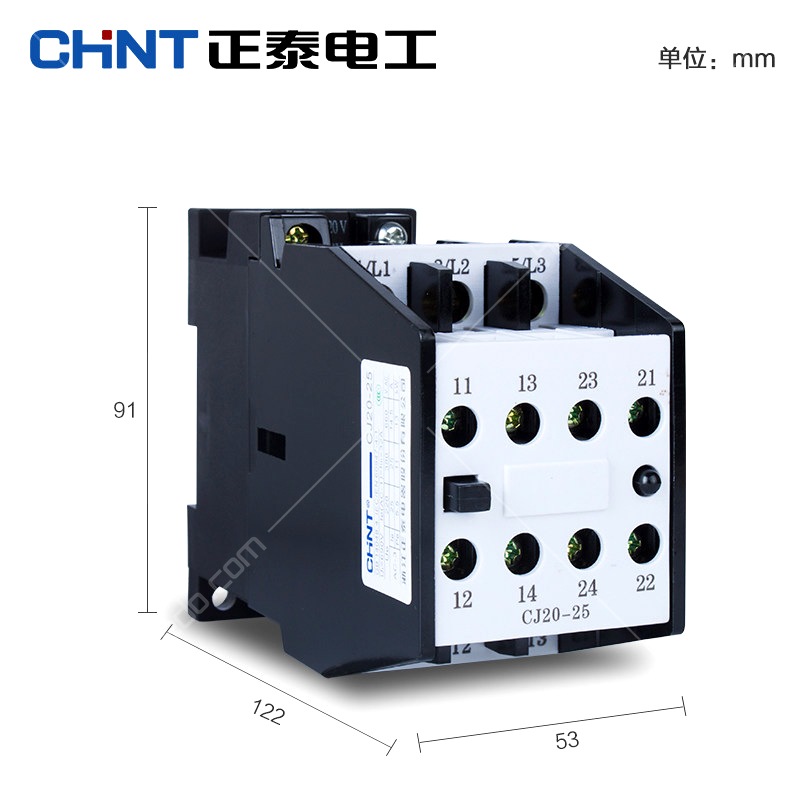 正泰(CHNT)CJ20系列交流接触器 25A380V辅助触头<em style='color:red'>二</em><em style='color:red'>常开二</em><em style='color:red'>常闭</em>图片