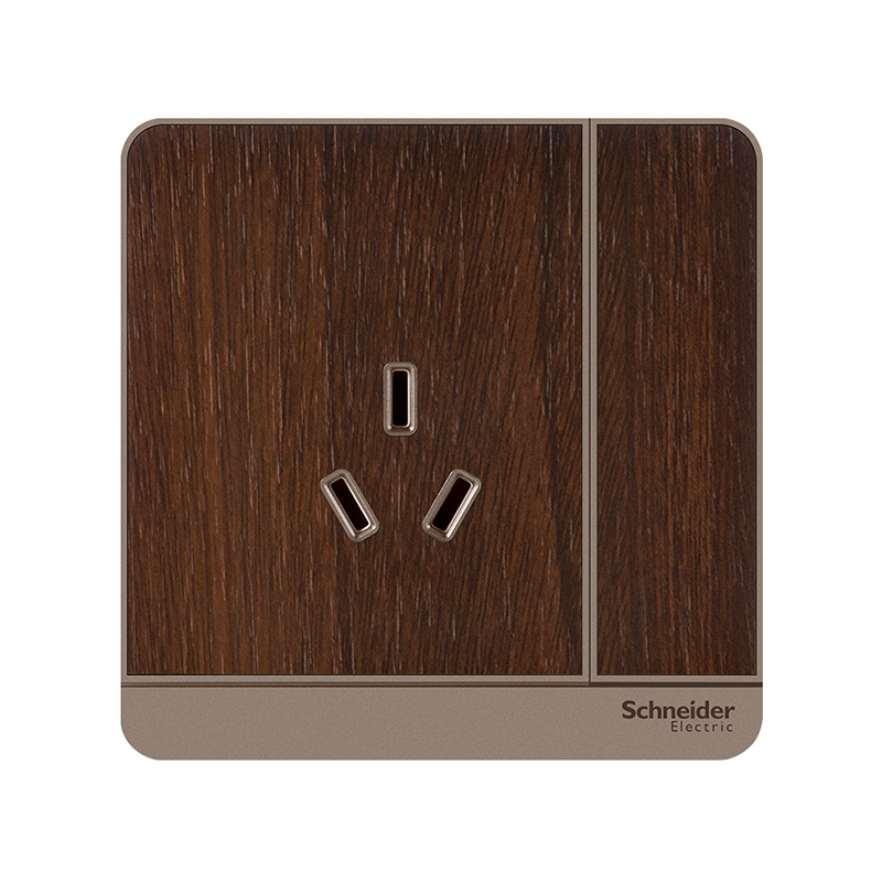 施耐德(Schneider)绎尚系列年轮褐<em style='color:red'>16A</em><em style='color:red'>三孔</em><em style='color:red'>空调插座</em>带开关(<em style='color:red'>空调插座</em>)图片