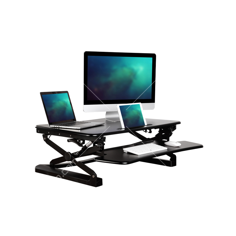 乐歌(loctek) m1s 站立办公升降电脑桌移动折叠式 黑色