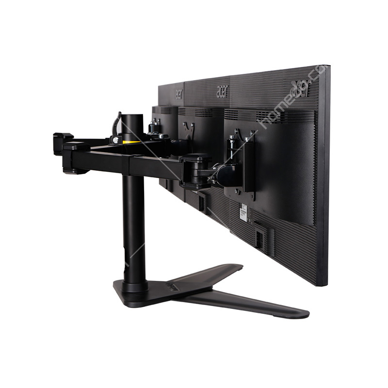 乐歌(loctek) d2t 显示器支架三屏多屏拼接架旋转支架 黑色