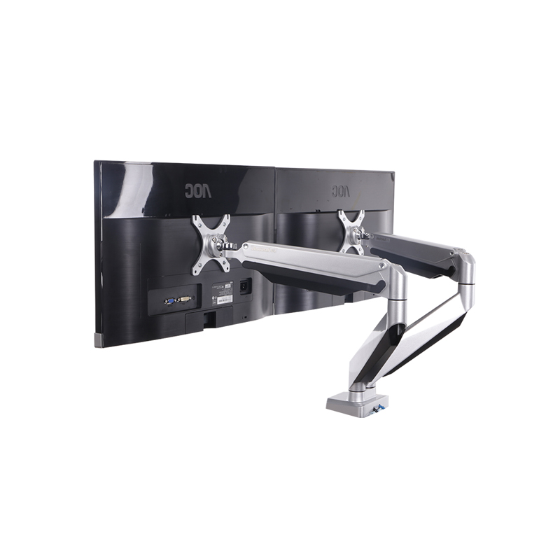 乐歌(loctek)d7d 双屏显示器支架电脑支架 旋转升降伸缩支架 全铝豪华